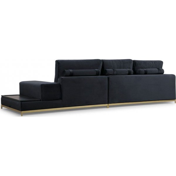 Soffa Line - 320 cm svart Soffa Line - 320 cm svart