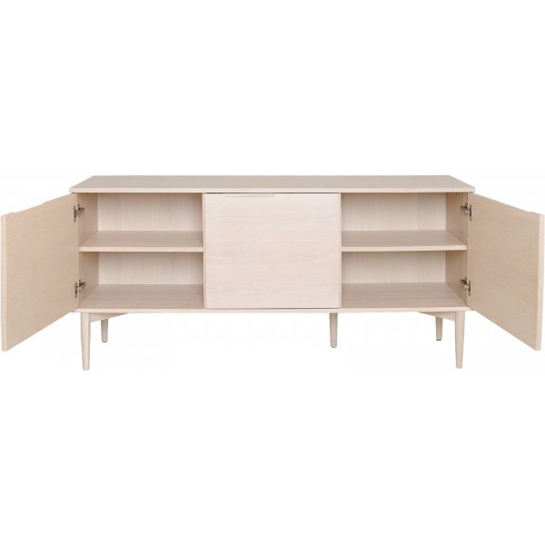 Buffet Karmöy 3 portes - Placage chêne pigmenté blanc Buffet Karmöy 3 portes - Placage chêne pigmenté blanc