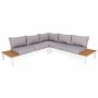 Loungesoffa Belair med bord - Vit/Gr