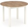 Matgrupp Berivan 102142 cm ek/vit med 4 st Industry stolar i borstat stl