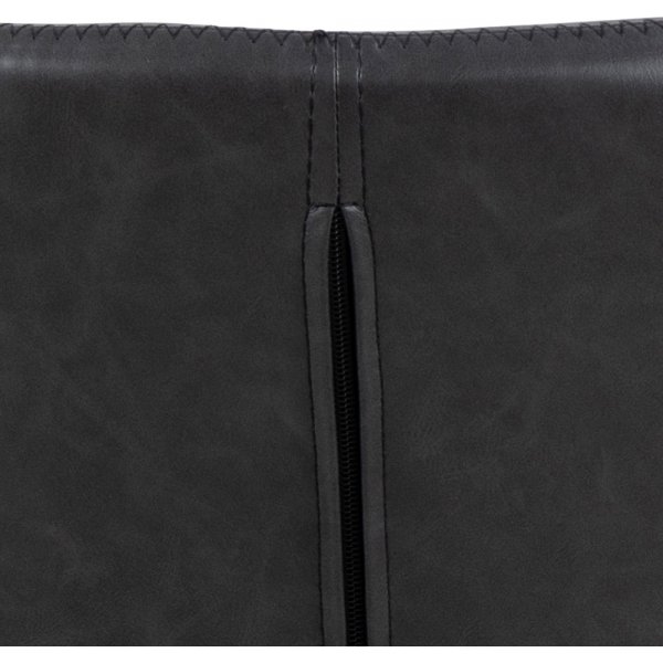 Chaise de salle  manger Batilda - PU noir