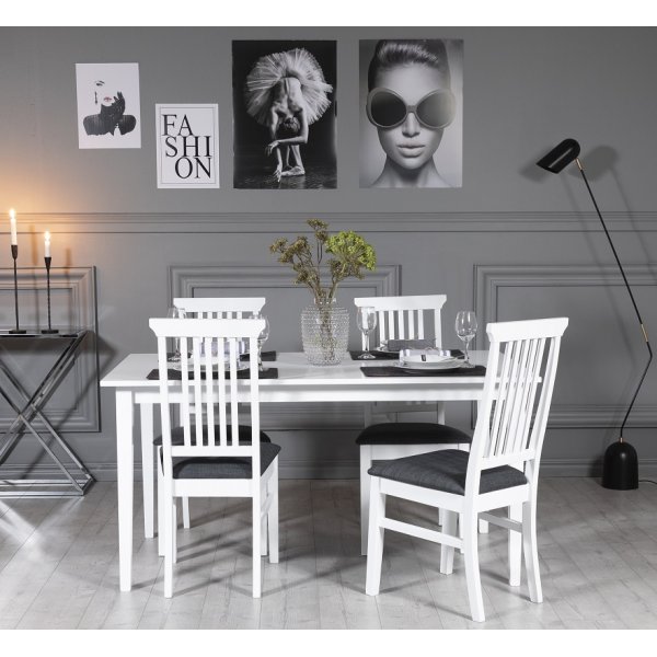 M�s� stol - Gr�/vit