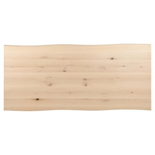 Table  manger Malika 220 x 100 cm - Chne sauvage pigment blanc