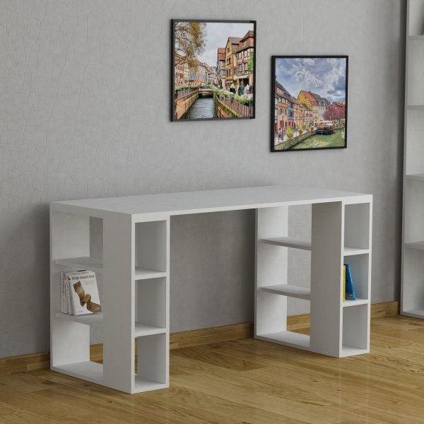 Colmar skrivbord 140x60 cm - Vit