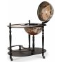 Michelangelo serveringsvagn barglob 81 x 51 cm - Svart/vit