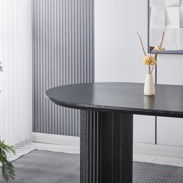 Callum matbord 180x90 cm - Svartbetsad ek Callum matbord 180x90 cm - Svartbetsad ek