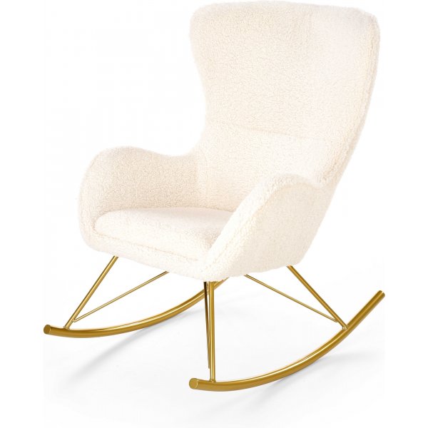 Chaise  bascule Doro - Blanc crme/or