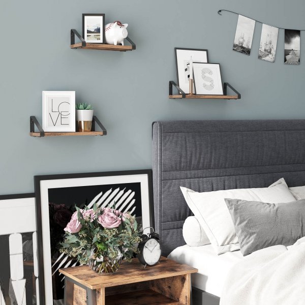 Tamiel vägghylla - Brun/svart Tamiel vägghylla - Brun/svart