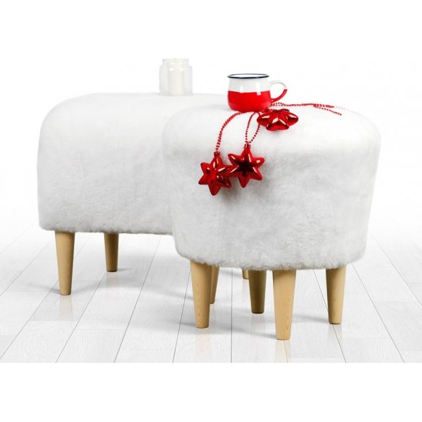 Sheep sittpuff - Vit Sheep sittpuff - Vit