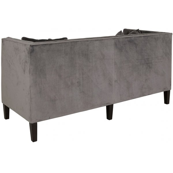 Fifth Avenue 3-sits soffa - Grå sammet Fifth Avenue 3-sits soffa - Grå sammet