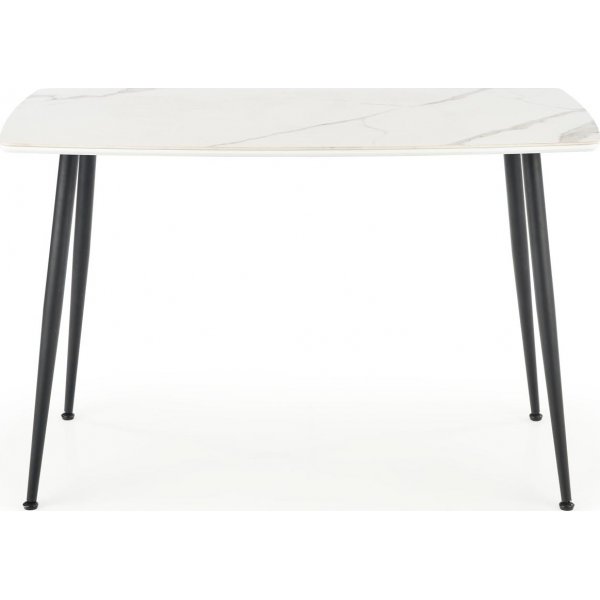 Table à manger Marco 120 x 70 cm - Marbre blanc/noir Table à manger Marco 120 x 70 cm - Marbre blanc/noir