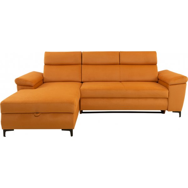 Santi slaapbank links - Oranje Santi slaapbank links - Oranje