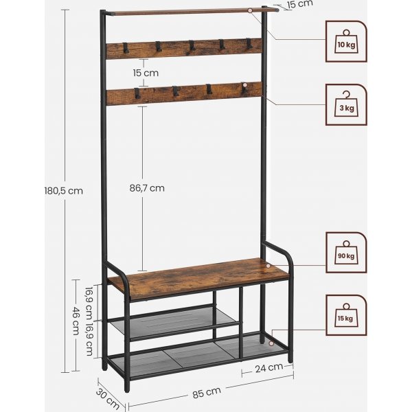 Meuble d'entre caporal - Marron/noir