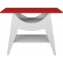 Ese avlastnigsbord 100 x 35 cm - Vit/rd