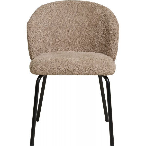 Chaise de salle à manger Safira - Bouclé beige Chaise de salle à manger Safira - Bouclé beige