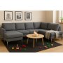 Nova gr U-soffa med metallben - 320 cm
