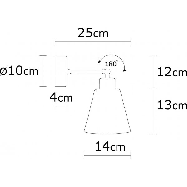 Magneto wandlamp N-618 - Wit
