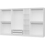 Kapeto garderob 315 cm, variant A - Vit