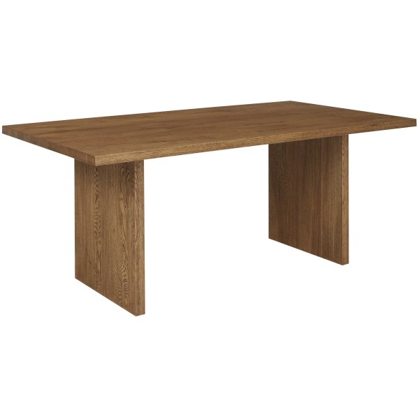 Bryssel matbord 190-290 cm (2 klaffar ingr) - Brun rustik ek