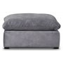 Fiskvik fotpall XL - Grå adore velour