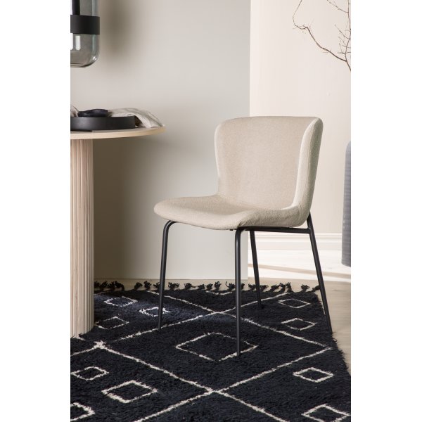 Modesto matstol - Beige boucle