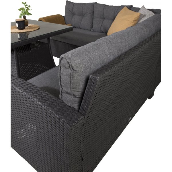 Groupe de canapés d\\\'angle Watford - Noir/gris Groupe de canapés d\\\'angle Watford - Noir/gris