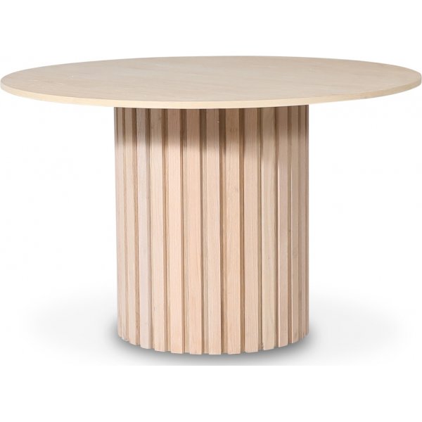 PiPi runt matbord Ø120 cm - Whitewash