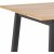 Chara matbord 160 cm - Ek/svart