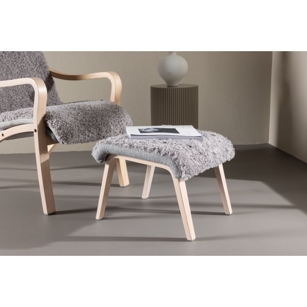 Fårö loungestol - Ljusgrå/Whitewash Fårö loungestol - Ljusgrå/Whitewash