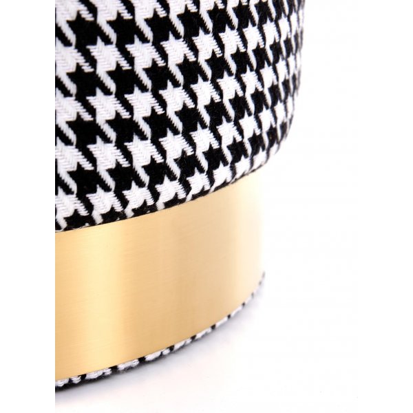 Pouf Surya - Motif noir et blanc Pouf Surya - Motif noir et blanc