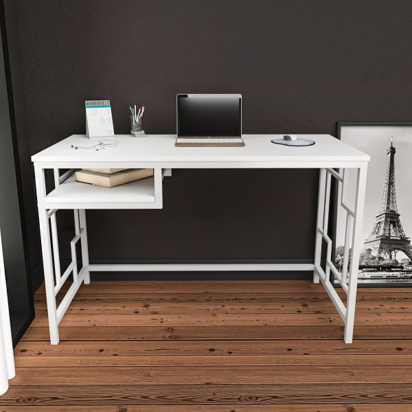 Bureau Kennesaw 120 x 60 cm - Blanc Bureau Kennesaw 120 x 60 cm - Blanc