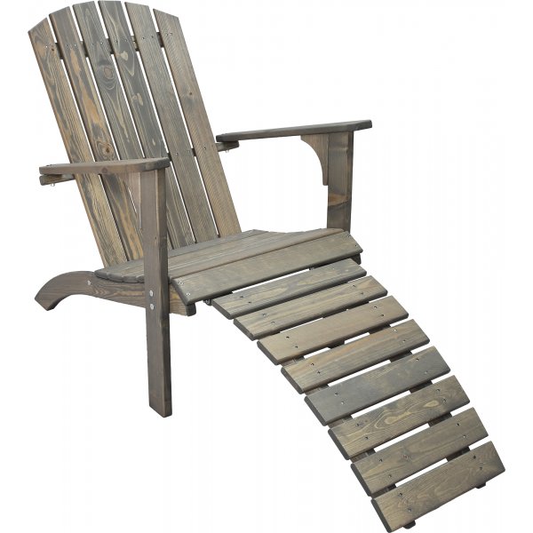 Transat Kungshamn avec repose-pieds - Gris Transat Kungshamn avec repose-pieds - Gris