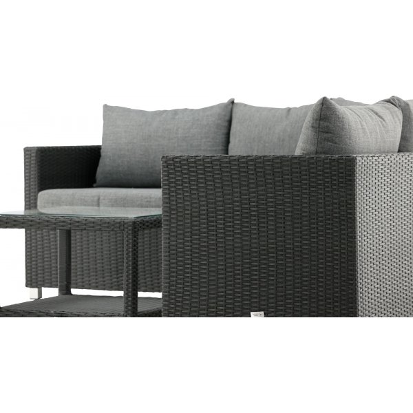 Groupe lounge Vamos - Noir/gris Groupe lounge Vamos - Noir/gris