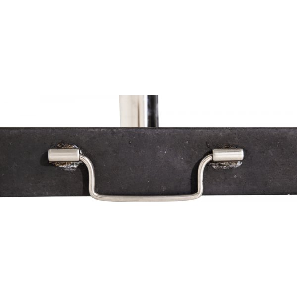 Stathera parasollfot 50 x 50 cm - Mrkgr/Silver