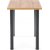 Table  manger Buno 90 cm - Chne Wotan/noir