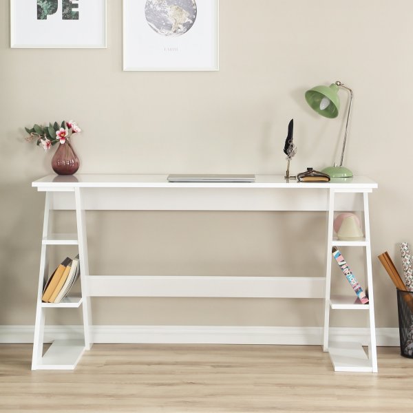 Lungo skrivbord 140 x 60 cm - Vit Lungo skrivbord 140 x 60 cm - Vit