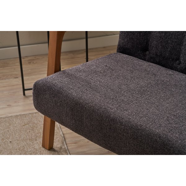 Canap 2 places Kemer - Anthracite