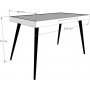 Vanta skrivbord 120 cm - Valnt/svart