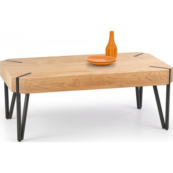 Marlene soffbord 110 x 60 cm - Ek/svart
