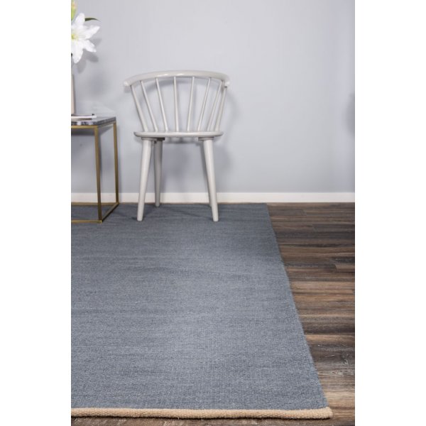 Ryder wollen vloerkleed - Blauwe wol Ryder wollen vloerkleed - Blauwe wol