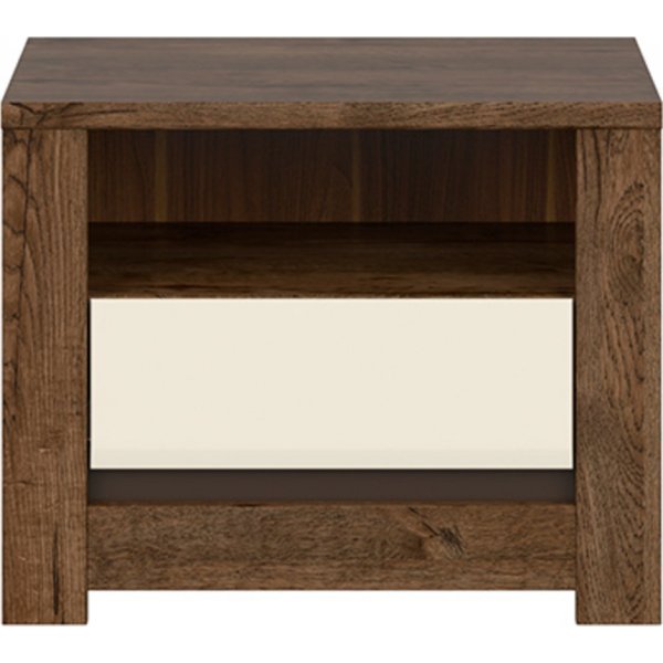 Table de chevet Ruso - Chêne/blanc perle Table de chevet Ruso - Chêne/blanc perle