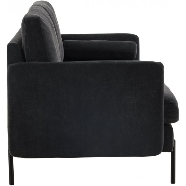 Antibes 2-sits soffa - Svart/Mörkgrå Antibes 2-sits soffa - Svart/Mörkgrå