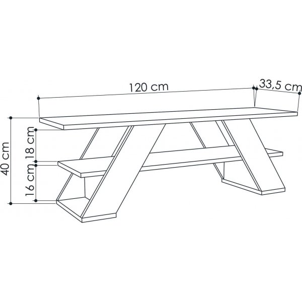 Farfalla TV-bänk - Antracit Farfalla TV-bänk - Antracit