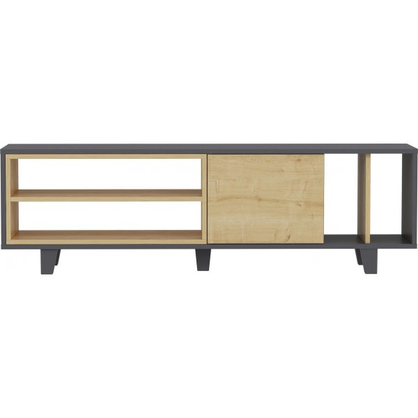 Rosmar TV-bänk - Antracit/ek Rosmar TV-bänk - Antracit/ek