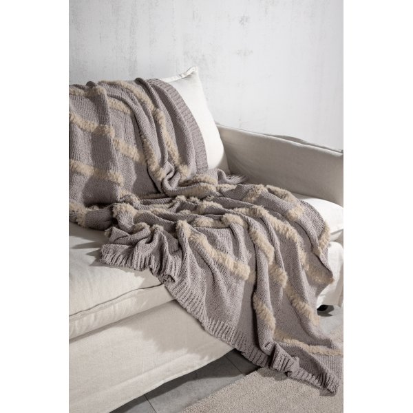 Tina pläd 130x170 cm - Grå Tina pläd 130x170 cm - Grå