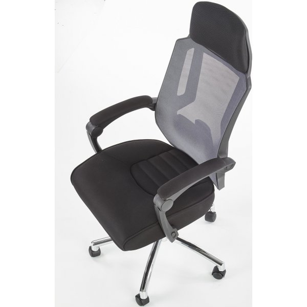 Chaise de bureau Roy - Noir/gris