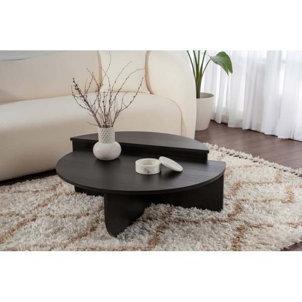 Orion soffbord 90 x 90 cm - Trä/svart Orion soffbord 90 x 90 cm - Trä/svart