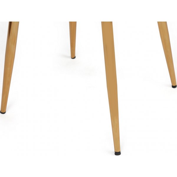 Ensemble de chaises de salle à manger Kozako - Marron clair/or Ensemble de chaises de salle à manger Kozako - Marron clair/or