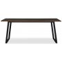 Edge matbord 190x90 - Brownstained fishbone