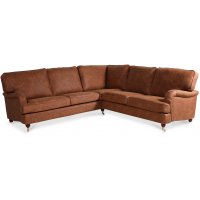 Howard Deluxe hörnsoffa - Cognac ecoläder Howard Deluxe hörnsoffa - Cognac ecoläder